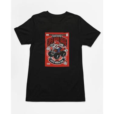 Imagem de Camiseta Poster Pop Style Inspiração MÁRIO Estampa DTF 100% Algodão Pr