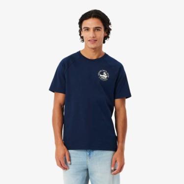Imagem de Camiseta Gráfica Edição Miami Open - Lacoste, L, Azul marinho