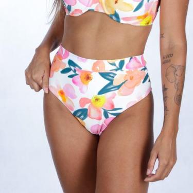 Imagem de Hot Pants Cós Flor de Hibisco - Follow Beachwear,  M