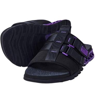 Imagem de Chinelo Kenner Black Panther Rakka Yaki Masculino Preto, Preto, 36