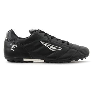 Imagem de Chuteira Society Couro Classic Traction Diavolo, Preto, 40