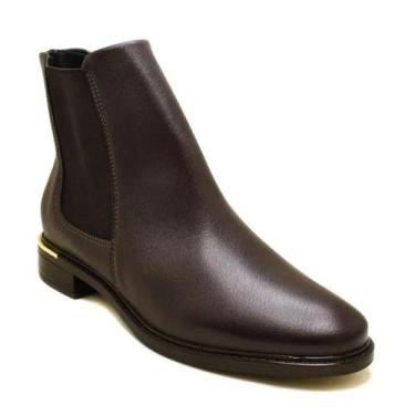 Imagem de Bota Vizzano Genova Cano Baixo - Feminino, Marrom, Feminino