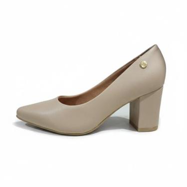 Imagem de Sapato Feminino Vizzano Scarpin Salto Grosso original, Preto, 37