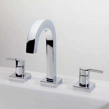 Imagem de Misturador para Lavatório de Bancada Creato com Comando de Alavanca Acabamento Cromado Design Moderno Fabrimar