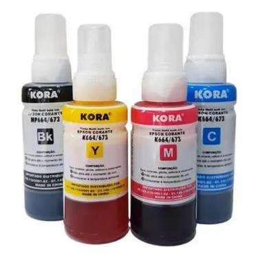 Imagem de Kit 4 Refil de Tinta 664 com 01 Black, 01 Cyan, 01 Magenta, 01 Yellow 