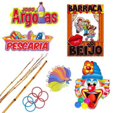 Imagem de Kit Festa Junina Jogos Brincadeiras Painéis Para Festa Arraia - Festa 
