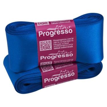 Imagem de Fita de Cetim Progresso 50mm - Nº 12 c/ 10 metros - Azul Royal