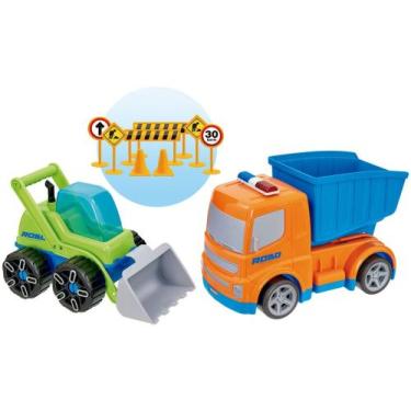 Imagem de Caminhão de Brinquedo Construção 489 Roda Livre - Road Company 10 Peça
