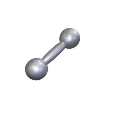 Imagem de Halter 500grs Emborrachado PVC - Rythmoon, Prata