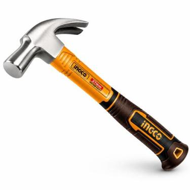 Imagem de Martelo Unha Inglês Carpinteiro Ingco 27mm Cabo Fibra de Vidro Emborra