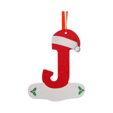 Imagem de Enfeites De Árvore De Natal Com 26 Letras Em Inglês, Decoração Para Ca
