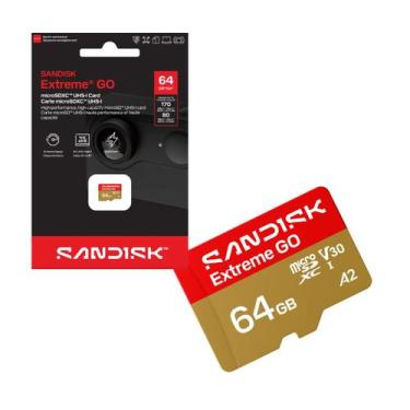 Imagem de Cartão de Memoria 64gb MicroSd Cl10 170mb/s Leit Extreme Go SDSQXGN-06