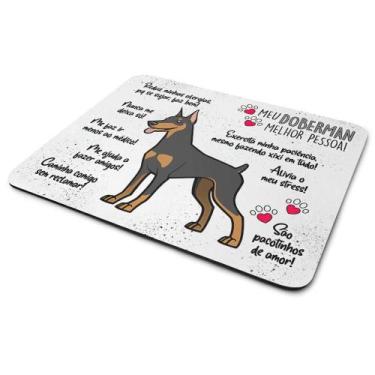 Imagem de Mouse Pad Dog - Meu Doberman, melhor pessoa! - JPS INFO