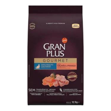 Imagem de Alimento Gran Plus Gourmet para gato adulto Castrado sabor s - Congrat