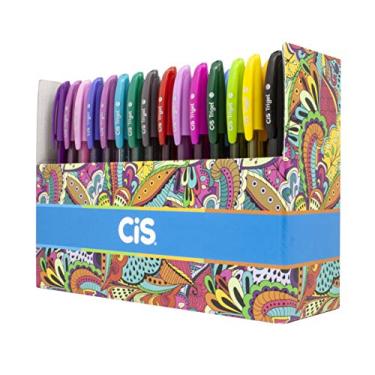 Imagem de Caneta Gel, CIS, Trigel, Box com 60 cores