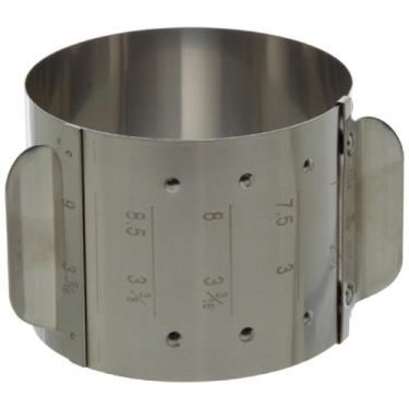 Imagem de Ateco Molde de anel ajustável, 5 tamanhos em 1 molde, aço inoxidável, 5,48 cm de altura