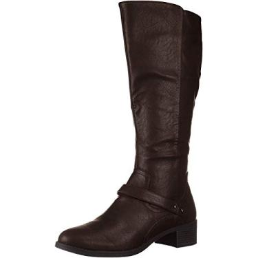 Imagem de Easy Street Bota de cano alto feminina Jewel, Marrom, 6.5 Wide