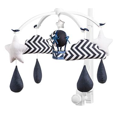 Imagem de Sleep Baby Móbile Berço Musical e Giratório Nuvens e Balão Marinho