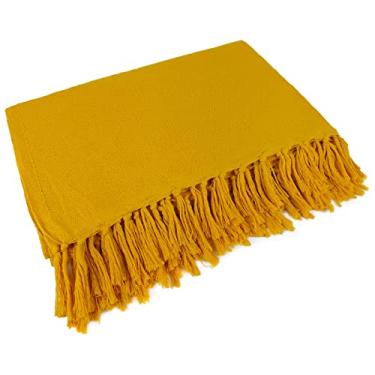 Imagem de Manta Para Sofá Amarela 2,40 X 1,80