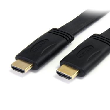 Imagem de StarTech. Cabo HDMI plano de alta velocidade com Ethernet de 1,8 m - Cabo HDMI Ultra HD 4K x 2K - HDMI para HDMI M/M - Cabo HDMI plano (HDMIMM6FL)