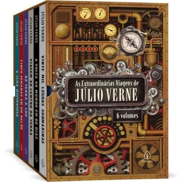 Imagem de Livro As Extraordinárias Viagens Júlio Verne - Box 6 Livros