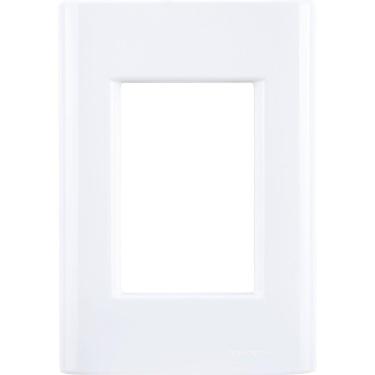 Imagem de Placa 3 Postos 4x2 Tramontina Giz Branca Tramontina