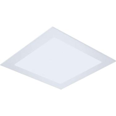 Imagem de Painel Plafon de Embutir Quadrado Branco 21,9cm Led 18W 6000K Bivolt Evoled