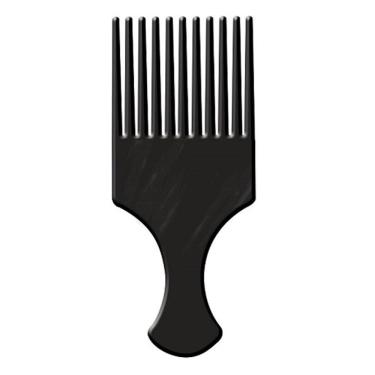 Imagem de Pente Plástico Afro Com Dentes Largos Preto
