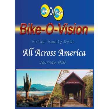 Imagem de Bike-O-Vision - Virtual Cycling Adventure - All Across America, Vol. 1 - Perfect for Indoor Cycling and Treadmill Workouts - Cardio Fitness Scenery Video (Fullscreen DVD #10)