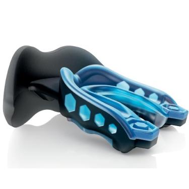Imagem de Protetor de boca conversível Shock Doctor Gel Max Lip Guard, BLUE/ BLACK, Youth