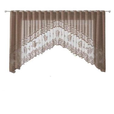 Imagem de Cortina Renda Bando Cascata 3M X 1M Alt Desert Bule Lisa