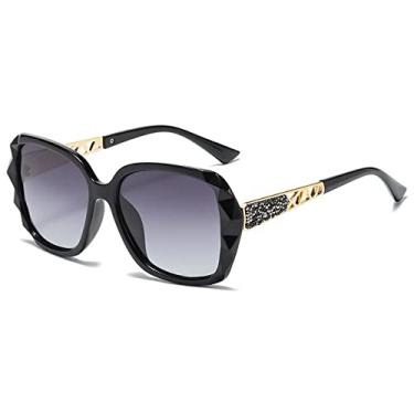 Imagem de Big box polarized óculos de sol edição maré feminino uv web celebridade óculos de sol dirigindo óculos redondos femininos,12,C