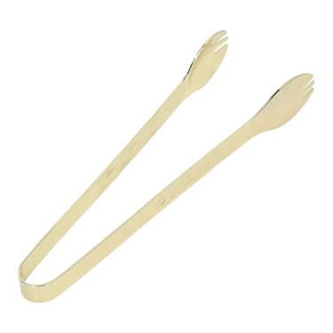 Imagem de Pinças de gelo, segurança 304 pinças de fatias de limão para cubos de açúcar, aço inoxidável Banhado a ouro