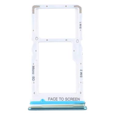 Imagem de HUANGYUNCHAO Acessórios telefônicos Bandeja de cartão SIM + bandeja de cartão SIM/Micro SD Bandeja para Xiaomi Mi 10t Lite 5G Substituição do telefone celular