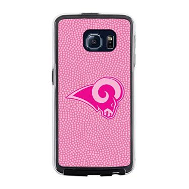 Imagem de Capa NFL St. Louis Rams Futebol Pebble Grain Feel No Wordmark Samsung Galaxy S6, rosa