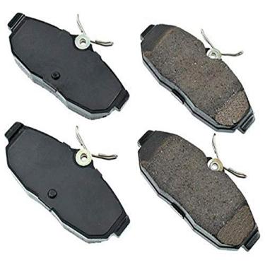 Imagem de Akebono ACT1082 Proact Kit de pastilhas de freio a disco de cerâmica ultra premium, cinza