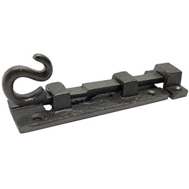 Imagem de (2) – Bronze de 12,7 cm – Trava de parafuso de porta traseira de macaco – DB-111 Trava de parafuso de porta estilo antigo para portões, portas, armário, armário, celeiro deslizante e portas de fenda – em ferro fundido de bronze vintage – DB-111