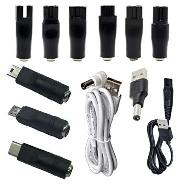 Imagem de rgzhihuifz O adaptador USB é adequado para uma variedade de cabeleireiros elétricos, barbeadores, instrumentos de beleza, purificadores, luminárias de mesa e outros adaptadores 5521, adaptador de