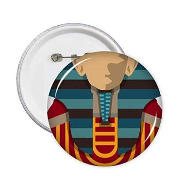 Imagem de Broche de faraó Egito Vermelho Amarelo Azul Emblema Decoração 5 peças