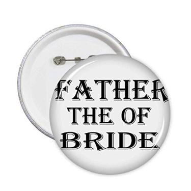 Imagem de Broche de emblema de botão para decoração do festival dos pais da noiva 5 peças