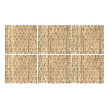 Imagem de Kit 6 Forros Bambu Cobertura Pergolado Trançado Natural 1,2 X 1,0 M -