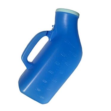 Imagem de predolo Engarrafado para Toalete Portátil Idoso para Quarto Caminhada Cama Amarrado Paciente Mictório Masculino, Azul