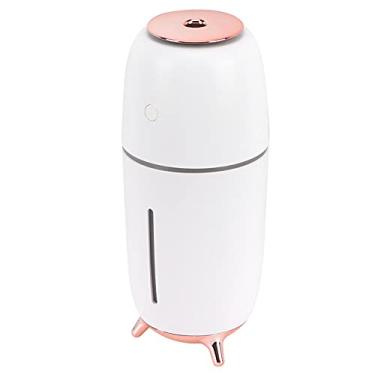 Imagem de Umidificador de ar USB, umidificador inteligente que evita a queima a seco, luzes ambiente coloridas para sala de estar para casa (branco)