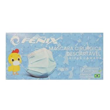 Imagem de Máscara Cirúrgica Descartável Cor Azul 50 unidades