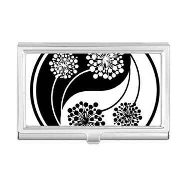 Imagem de Budista Budista Yin-yang Flower Design Carteira porta-cartões