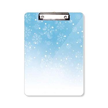 Imagem de Bloco de Notas Snow Snowflake Weather Blue Sky Pasta, Bloco de Notas A4