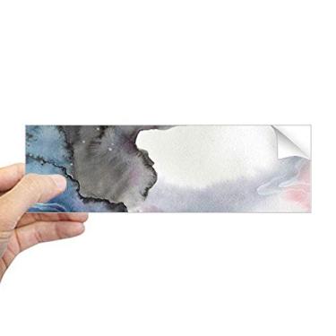 Imagem de DIYthinker Adesivo retangular de sombreamento de tinta aquarela abstrata para janela de notebook