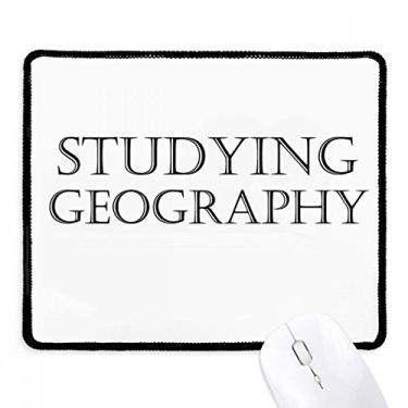 Imagem de Mousepad de palavras curtas para estudar geografia borda costurada tapete de borracha para jogos