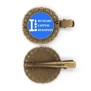 Imagem de Hungria Capital Budapest Art Deco Presente Fashion Hairpin Headdress Broche Clipe de cabelo Presilha