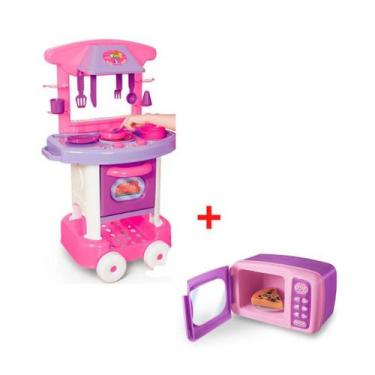 Imagem de Kit Play Time Cozinha Da Cotiplas + Little Cook Micro Ondas